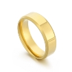 Picture of Simple Stainless Steel Double-Beveled Glossy Mirror Couple Ring