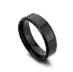 Picture of Simple Stainless Steel Double-Beveled Glossy Mirror Couple Ring