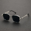 Picture of New Retro Square Frame Steampunk Metal Sunglasses