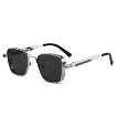 Picture of New Retro Square Frame Steampunk Metal Sunglasses
