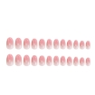 Picture of Gradient Pink French Ice Transparent Press-On Nails – Pure Desire Collection